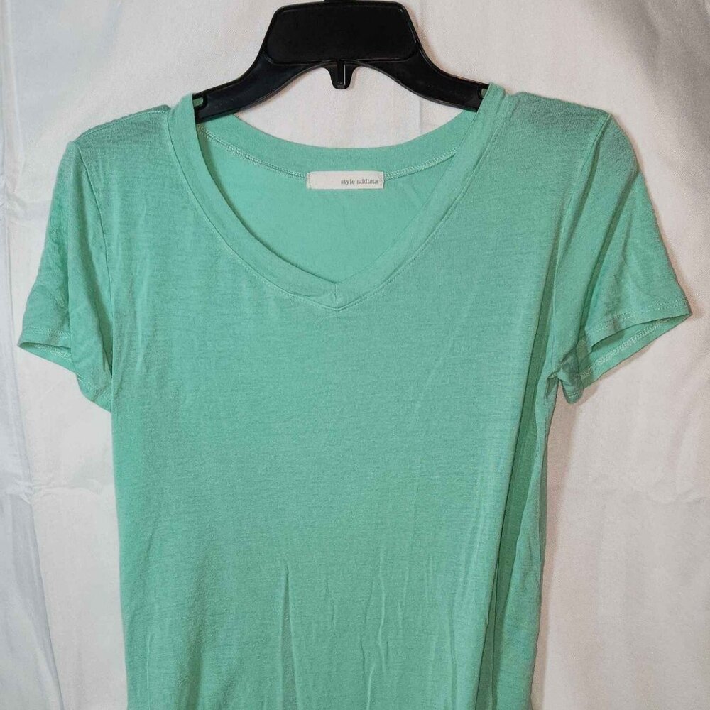 Style Addicts Women's Tunic T-shirt Teal Green Size Medium